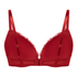 Teddy Padded Underwired Push-Up Bra, Red
