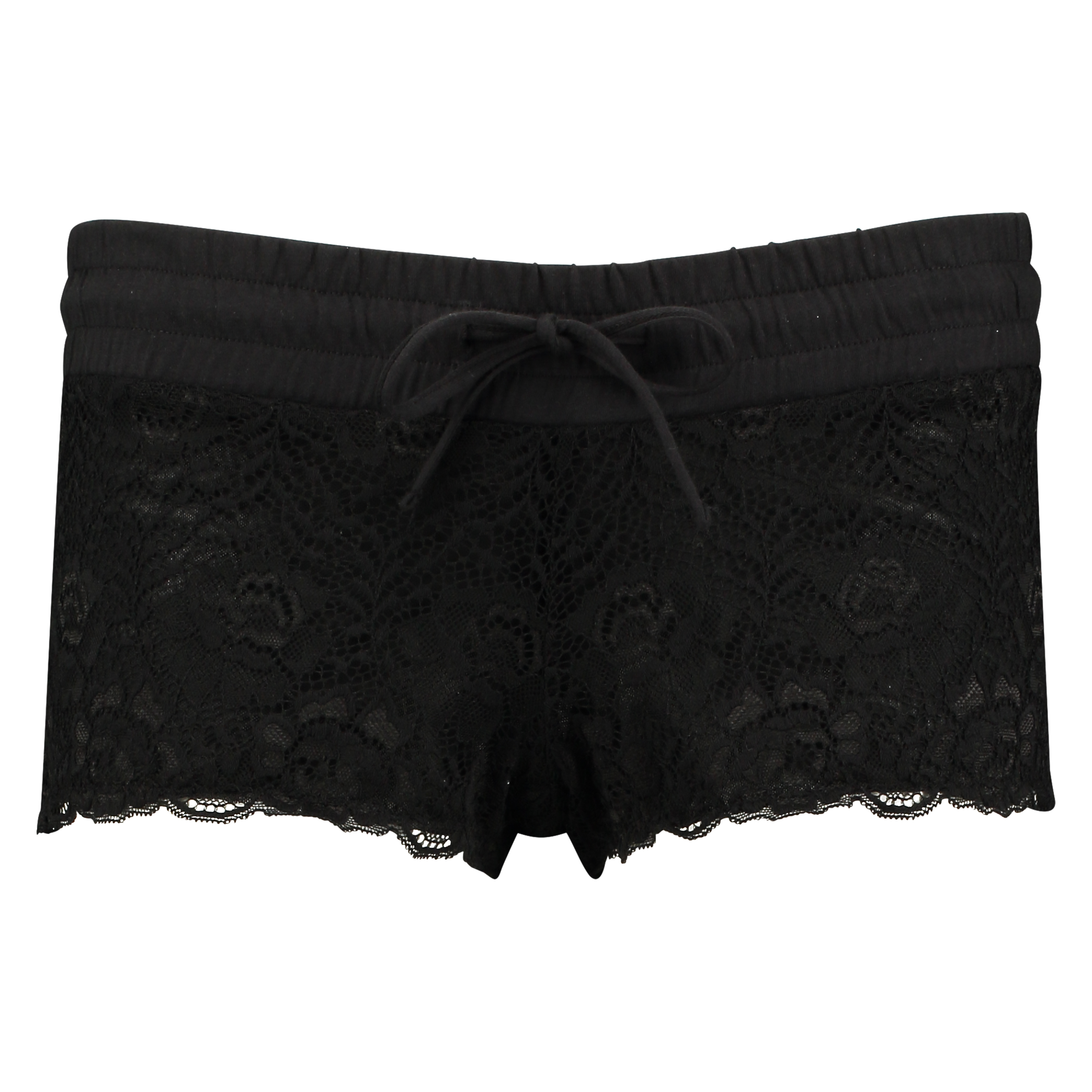 Lace Shorts, Black, main