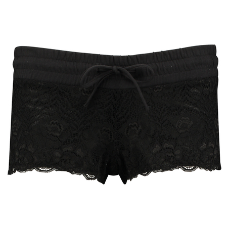 Lace Shorts, Black