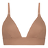 Smooth Triangle Bralette, Brown