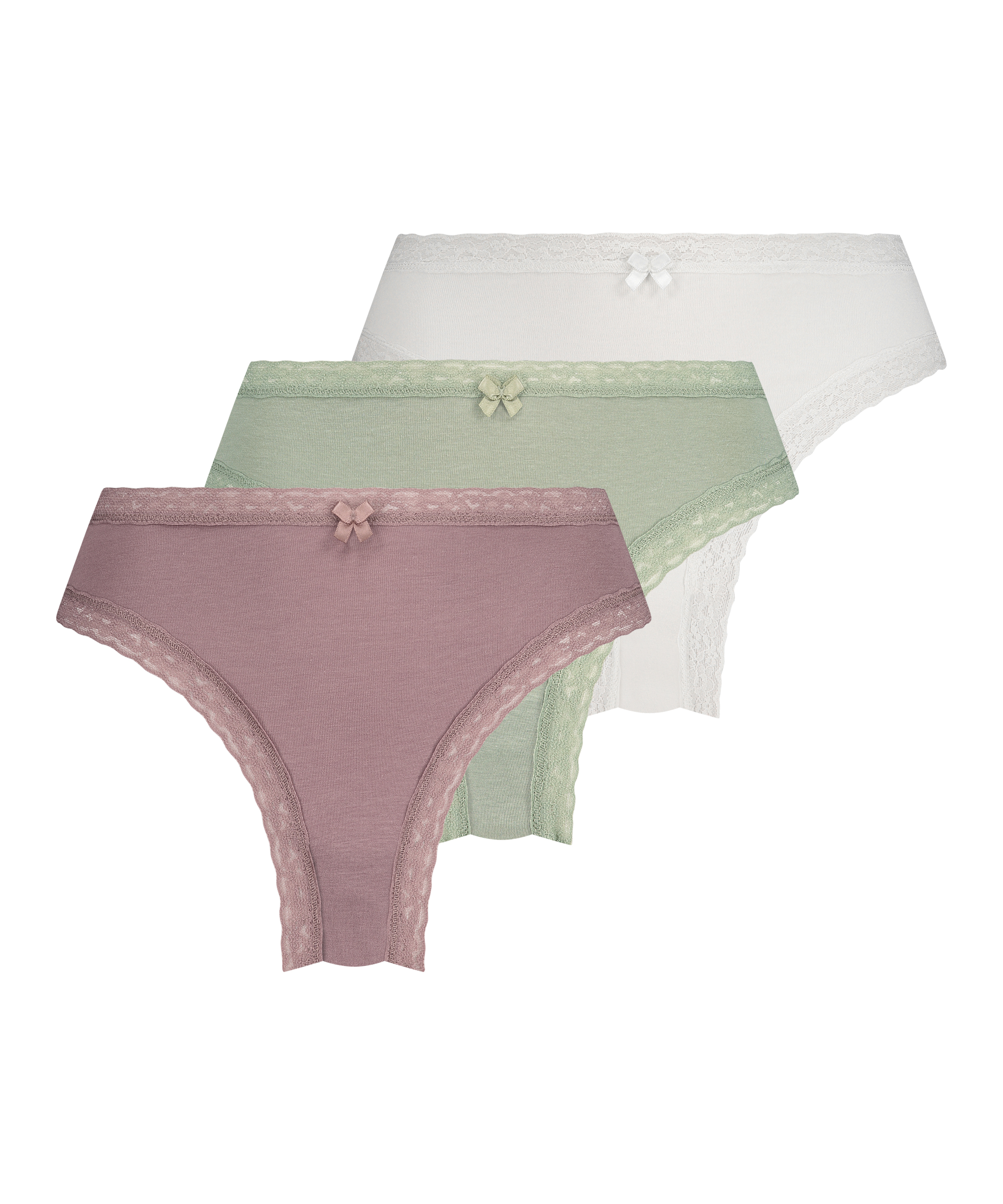 3 Pack Knickers, Green, main