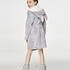Teens Fleece Bathrobe, Grey