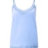 Velours Lace Cami Top, Blue