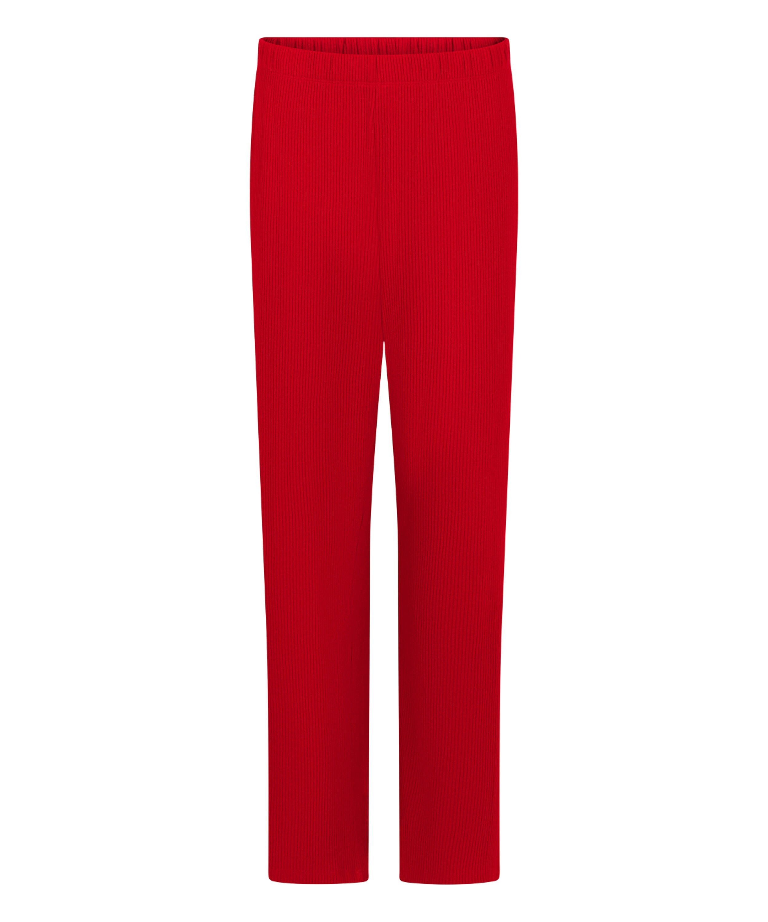Brushed Jersey Trousers, Red