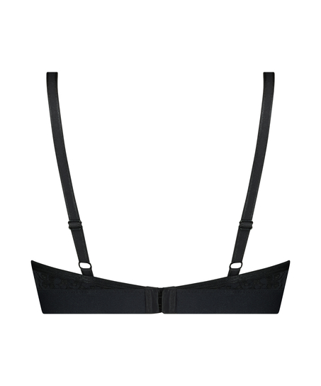 Rose padded nursing bra, Black