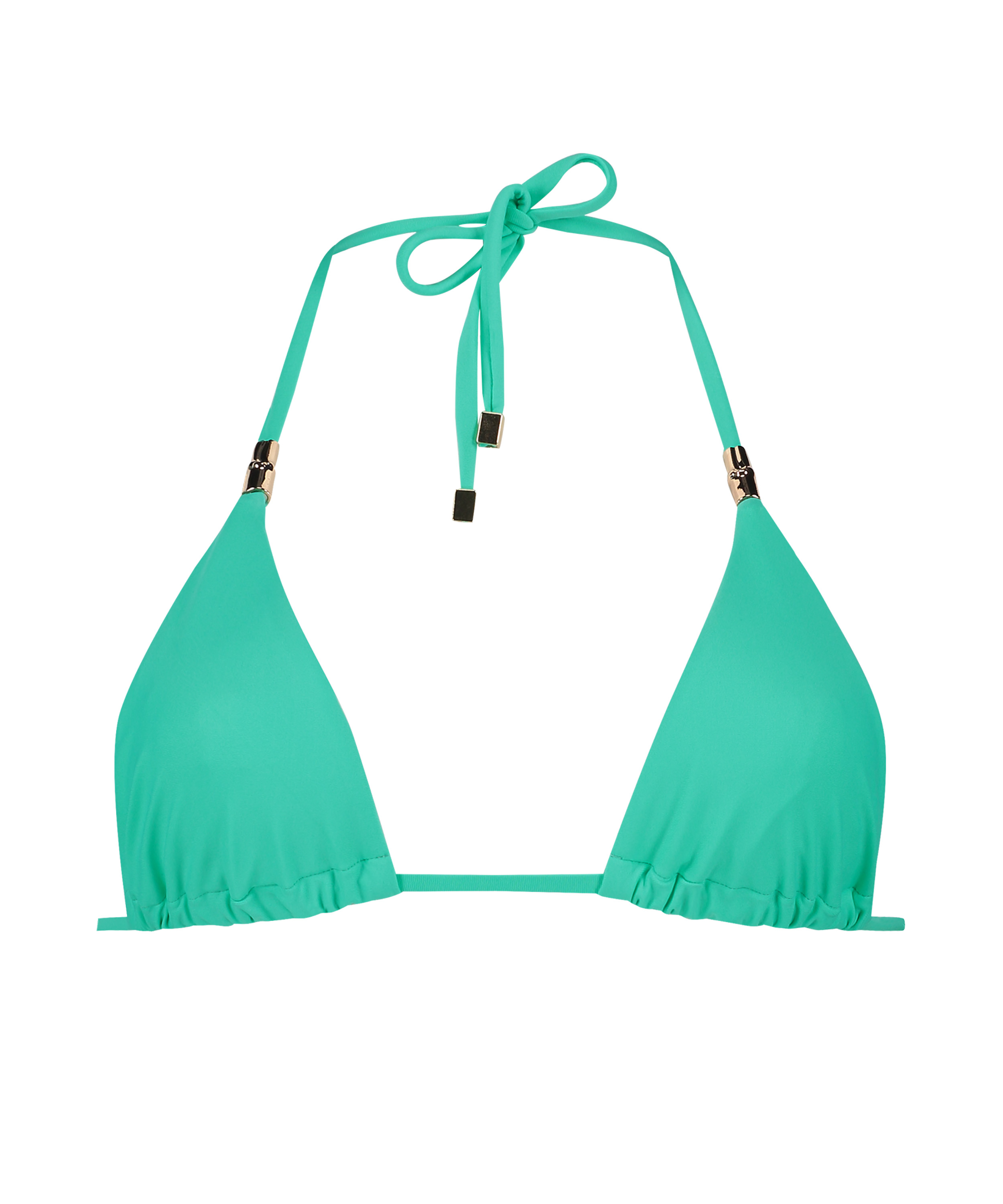 Doha triangle bikini top, Green, main