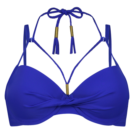 Sunset Dream Padded Bikini Top, Blue