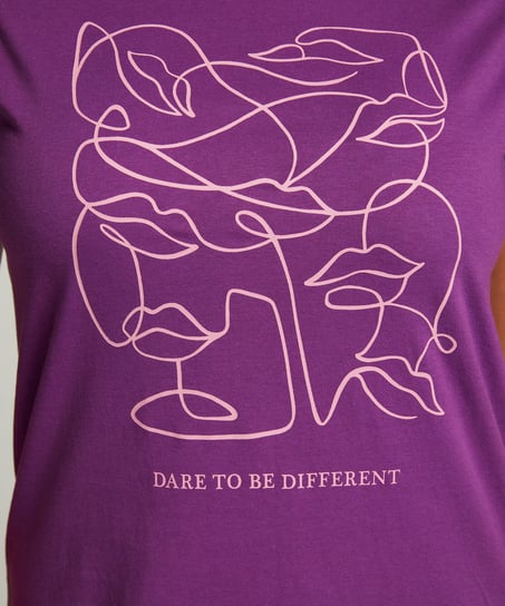 Round Neck Nightshirt, Purple