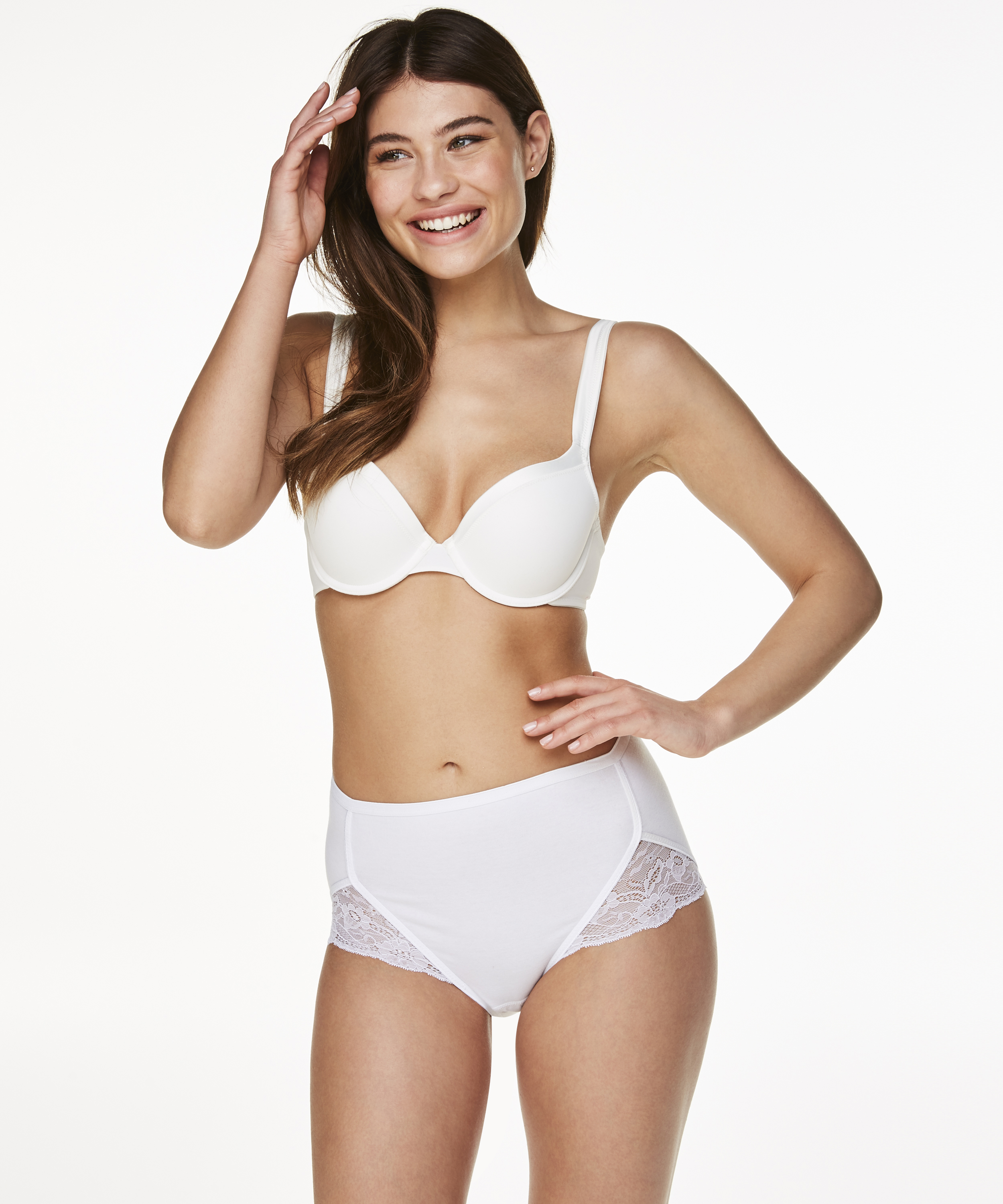 Superslip Lace Maxi cotton, White, main