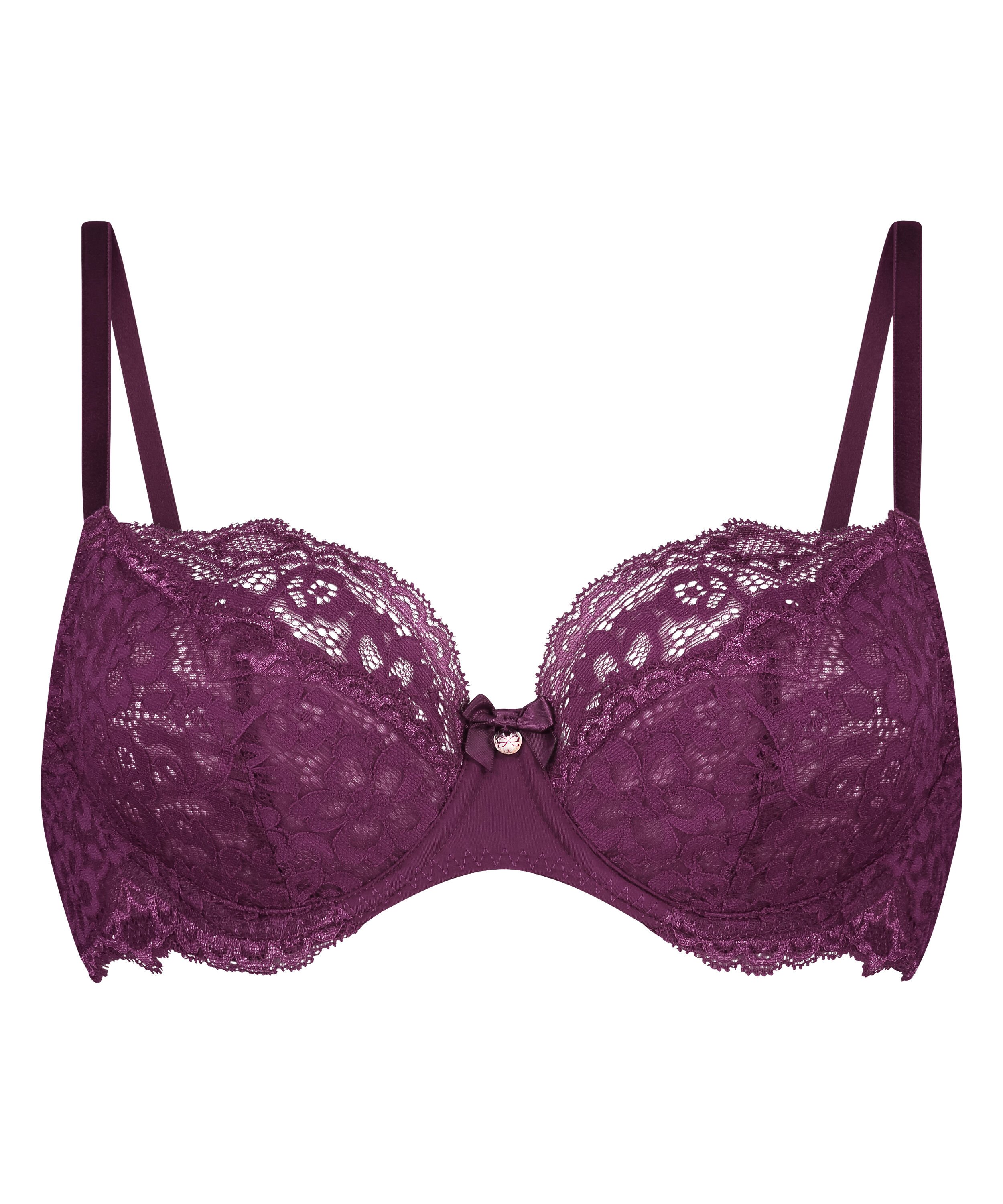 Marine Non-Padded Underwired Bra, Purple