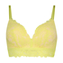 Shiloh Padded Non-wired Longline Bra, Yellow