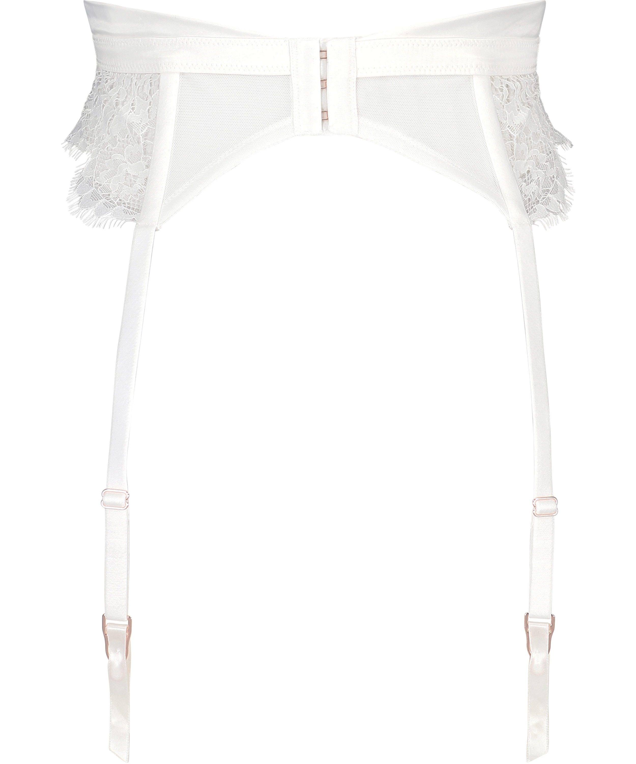 Hannako suspenders, White, main