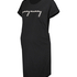 Short-Sleeved Maternity Nightshirt, Black