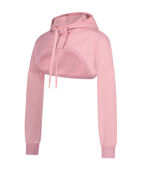 HKMX Cropped Hoodie, Pink