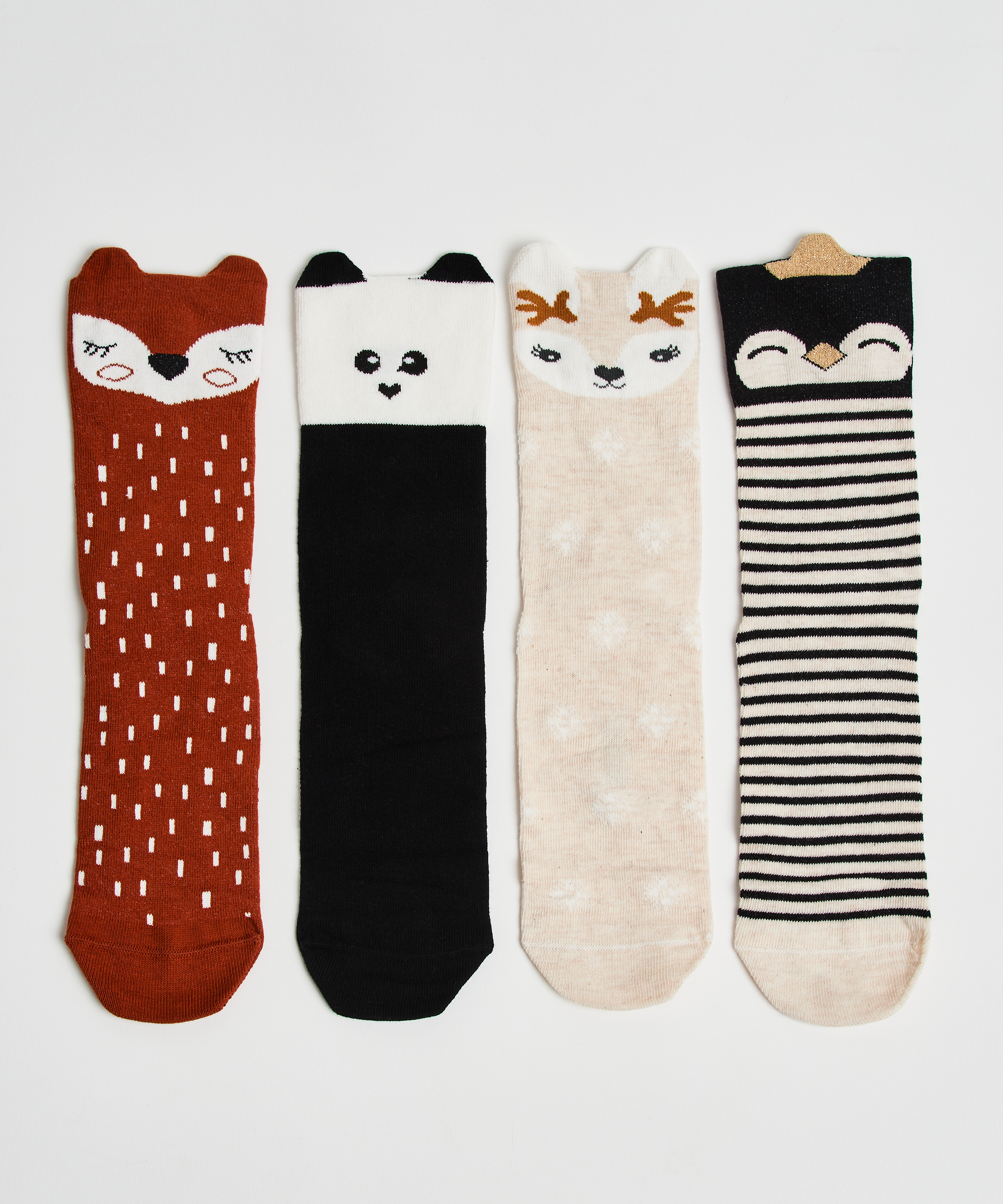 Christmas socks 4-pack gift box, Red, main