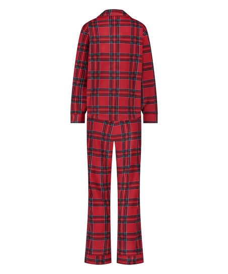 Fleece Pyjama Set, Red