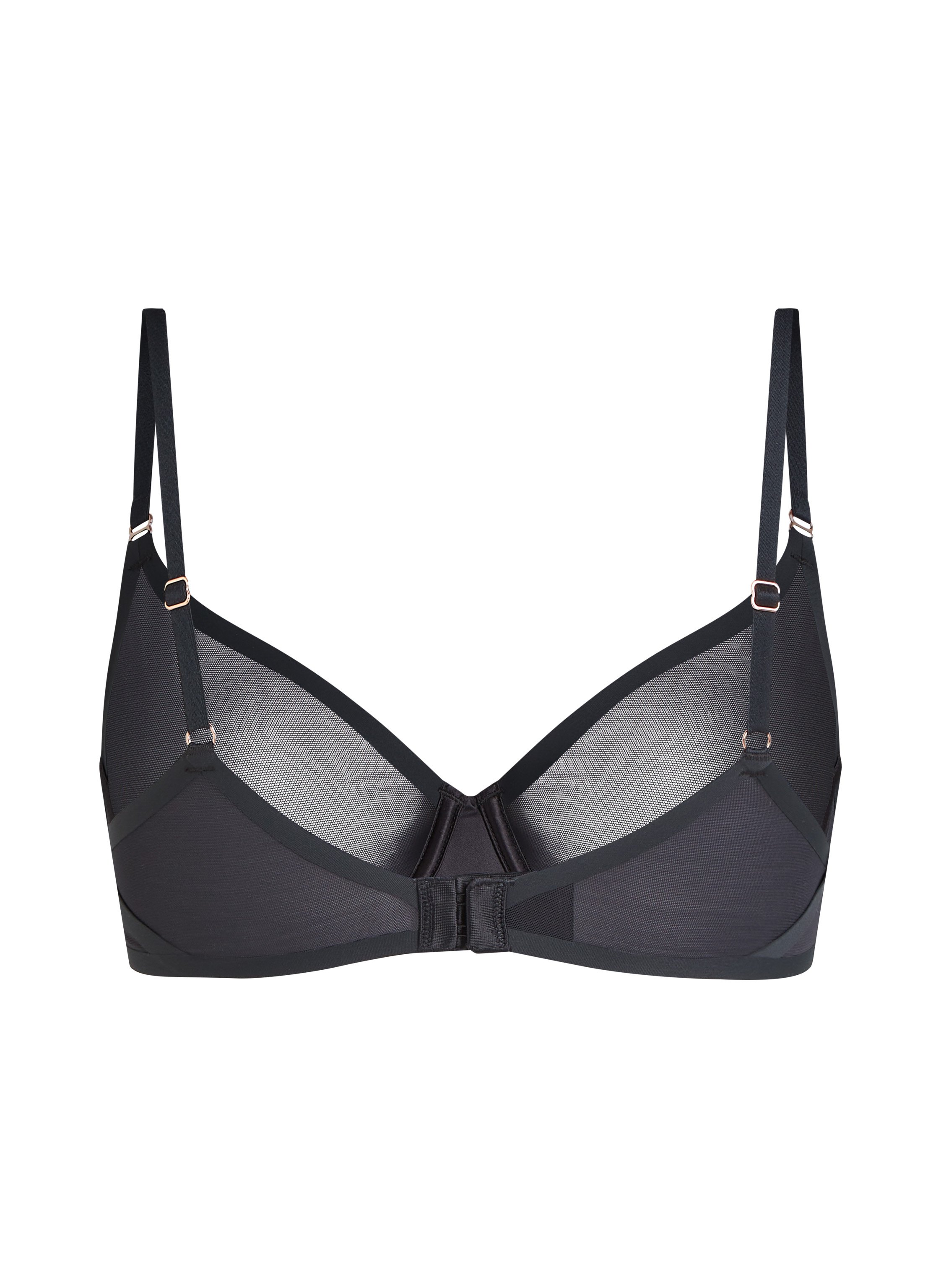 Essential non-padded underwired bra, Black, main