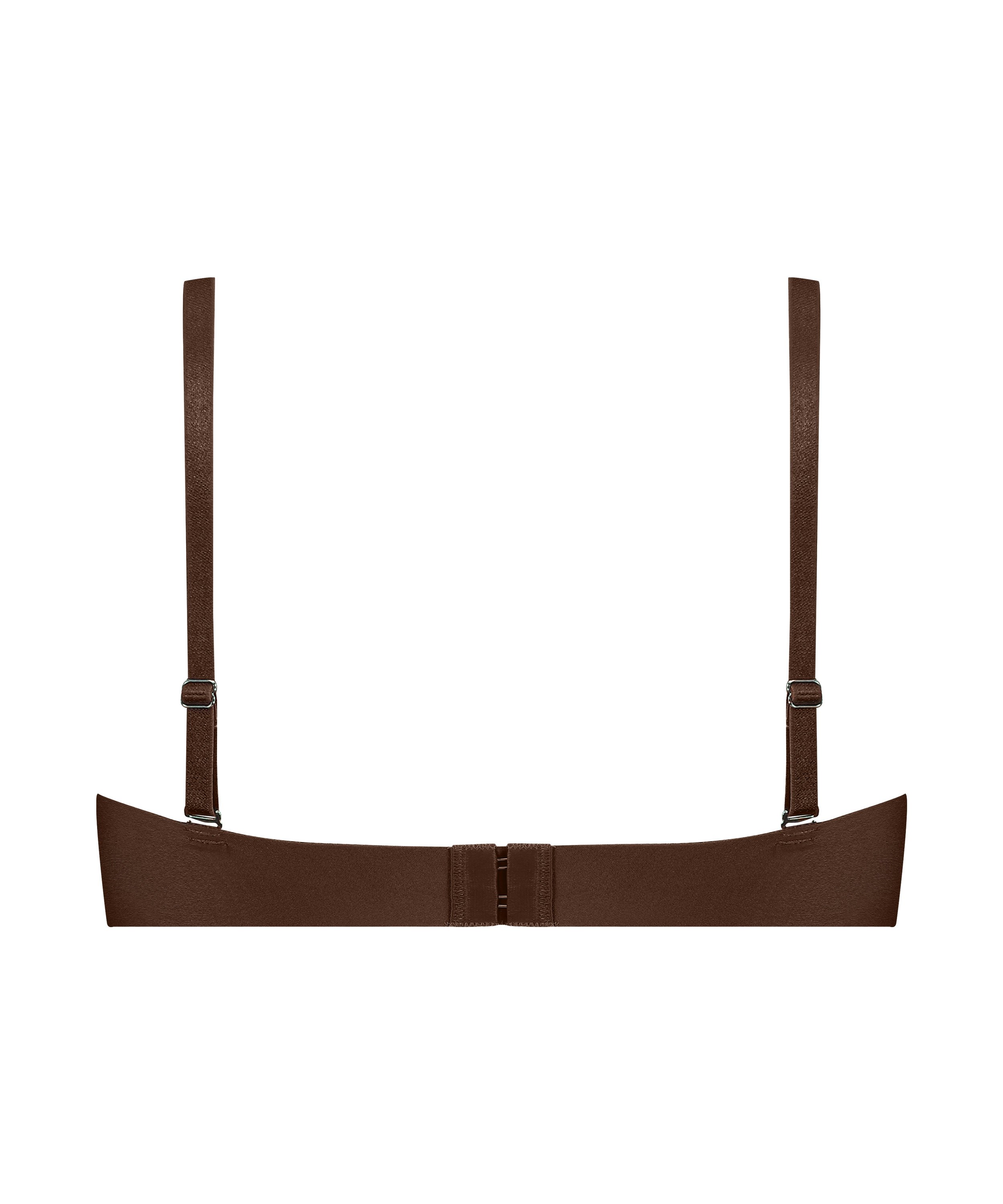 Jane Padded Underwired Strapless Bra, Brown, main