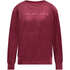 Long-sleeved Velours top, Red