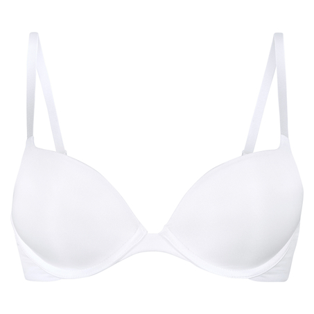 Padded Underwired Maximizer Bra Plunge, White