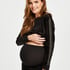 Velvet Shimmer maternity jogging bottoms, Black