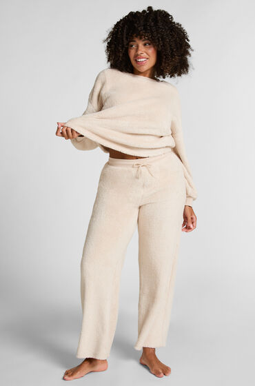 Hunkemöller Pant Fluffy Fleece Beige