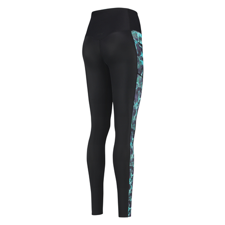 HKMX high-waist sports leggings marble level 3, Blue