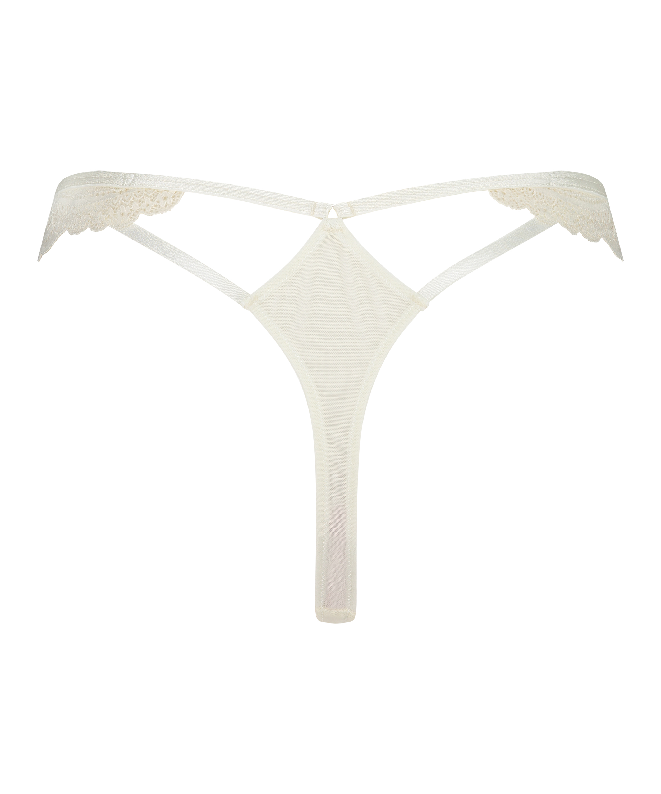 Wies High Leg Thong, White, main