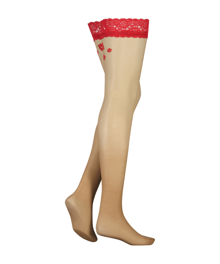 Kiss Me 15Denier Stocking, Red