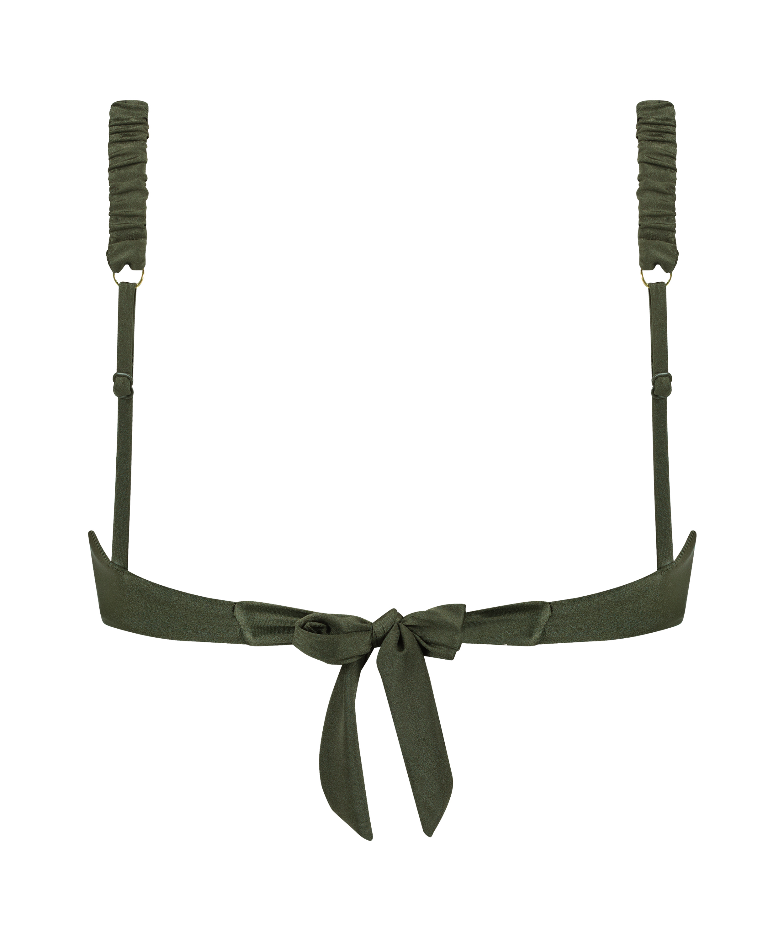 Crete Bandeau Bikini Top, Green, main