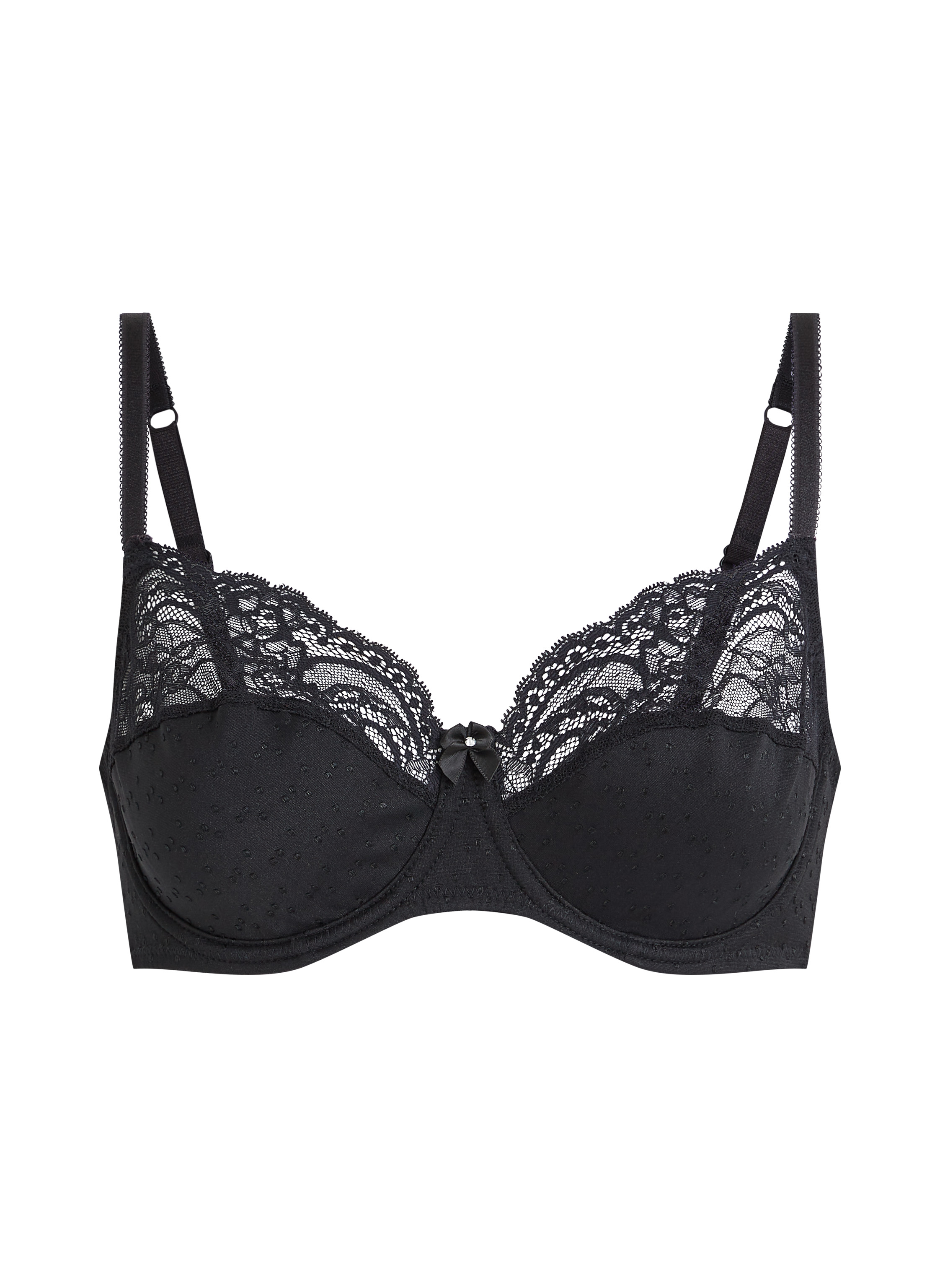 Sophie Non-Padded Underwired Bra, Black, main