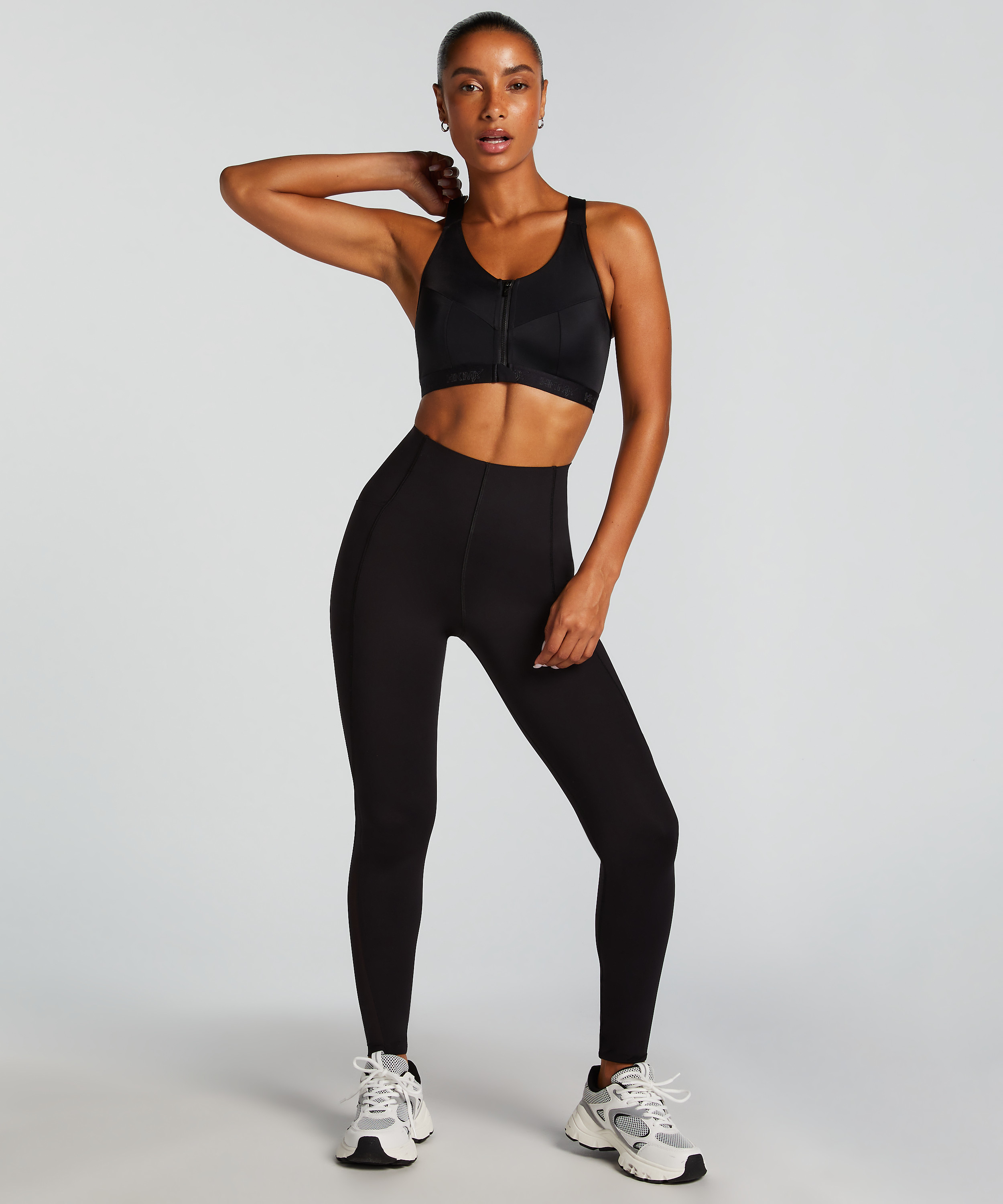 HKMX High waisted sport legging level Boost, Black, main
