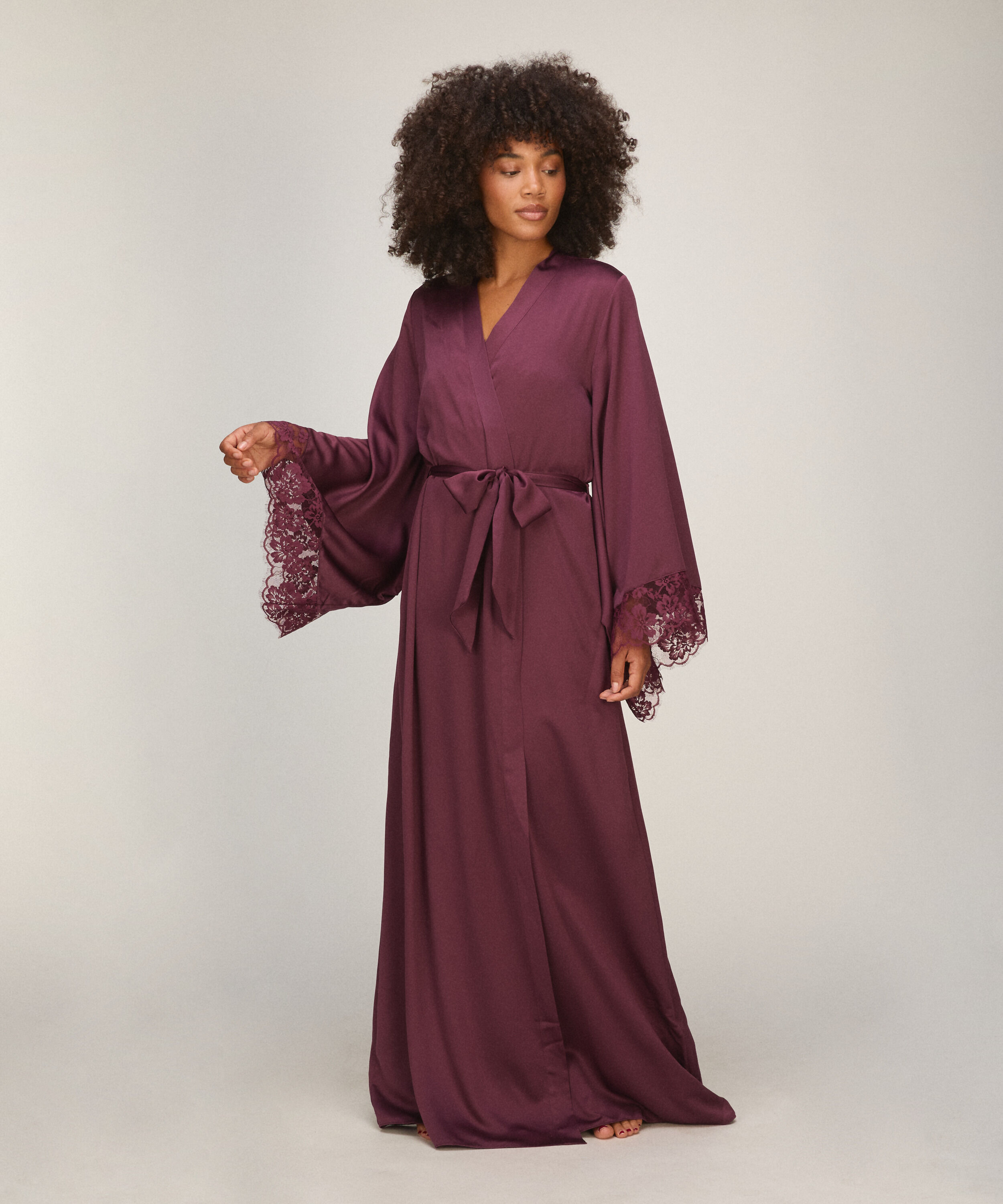Long Kimono Lana, Purple Long Kimono Lana, Purple