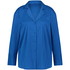 Satin Long-Sleeved Jacket, Blue