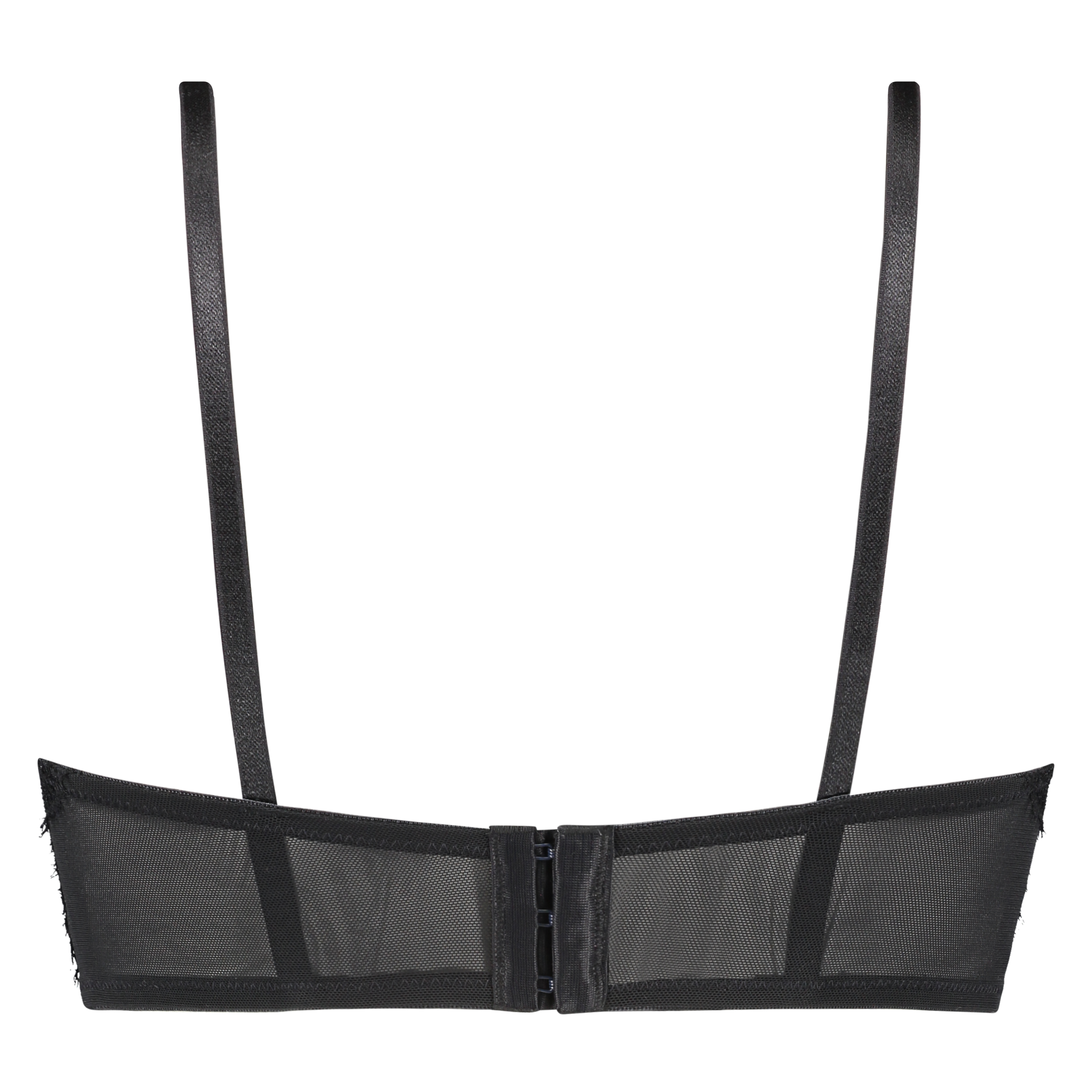 Valentina Padded Longline Underwired Bra, Black, main