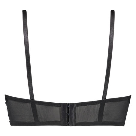 Valentina Padded Longline Underwired Bra, Black