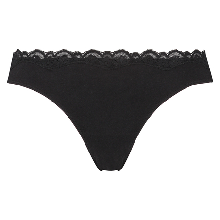 Cotton thong, Black