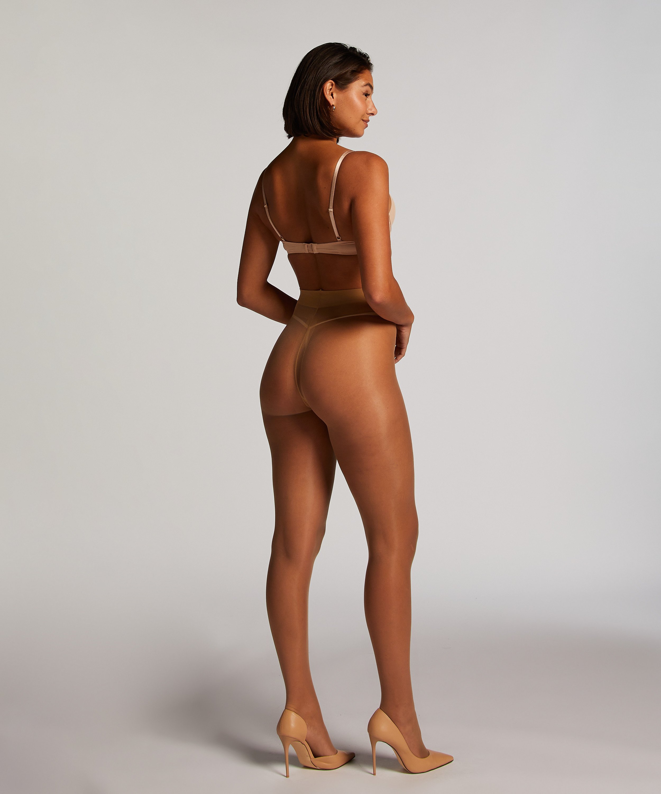 15 Denier Ladder Resistant Tights, Beige, main