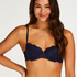 Marine Padded Underwired Bra, Blue
