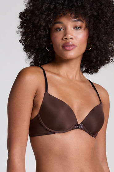 Hunkemöller Plunge Padded Underwired Bra Brown