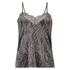 Zebra Velour Cami, Grey