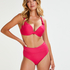 Padded underwired bikini top Luxe Cup E +, Pink