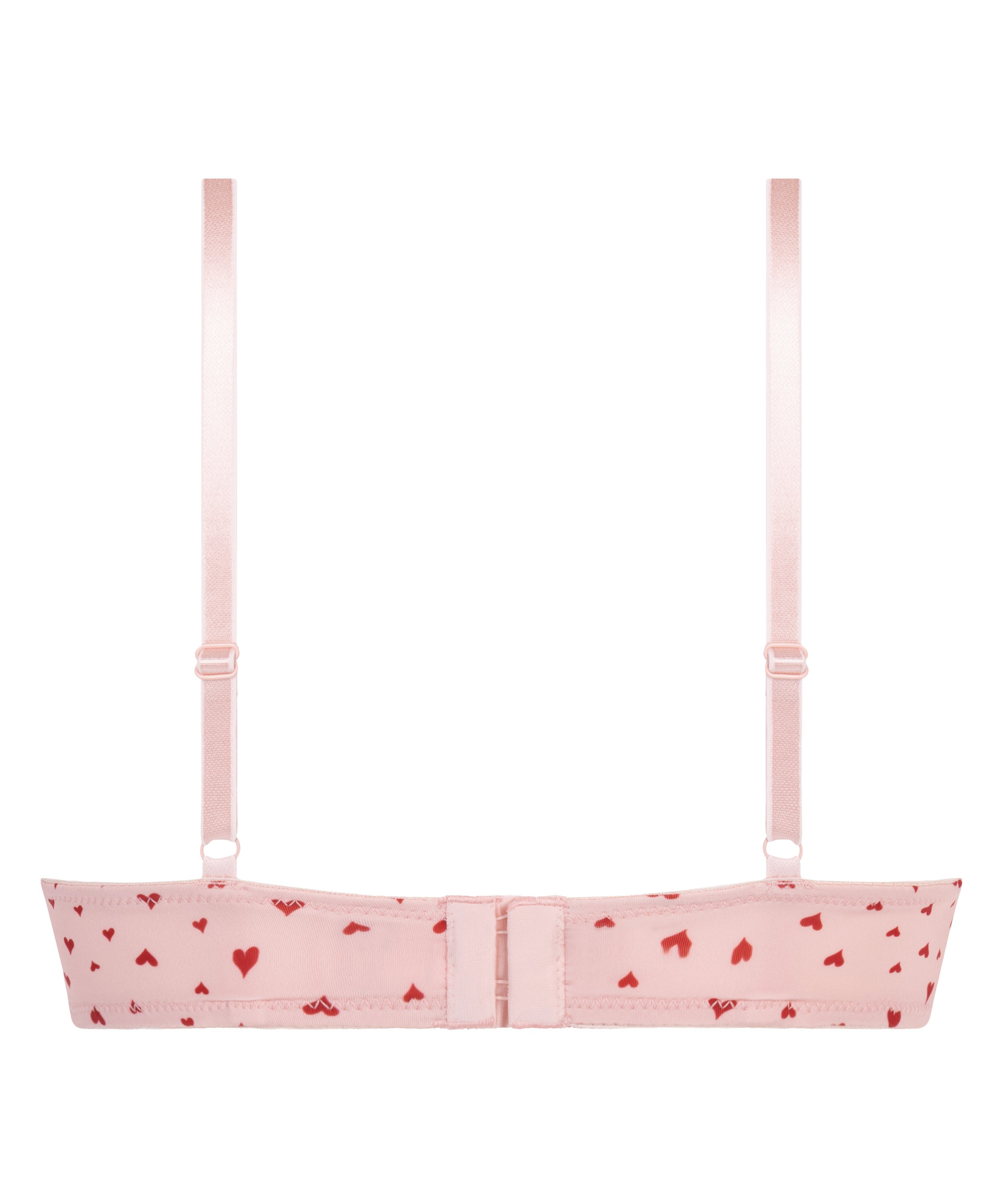 Plunge Padded Underwired Bra, Pink, main