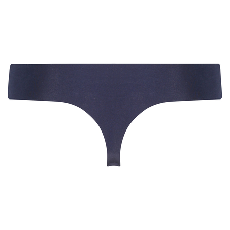 Invisible cotton thong, Blue