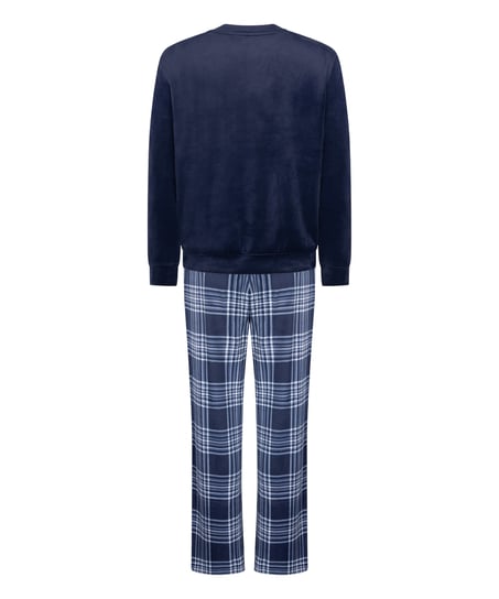 Velvet Pyjama Set, Blue