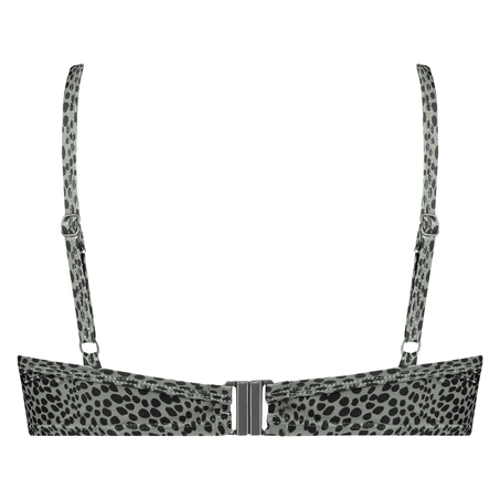 Spot Game padded underwired bikini top, Pink