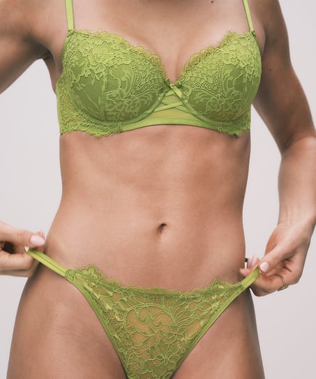 Arabella Padded Underwired Bra, Green