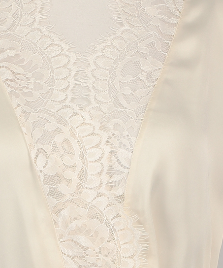 All-Over Lace Kimono, White