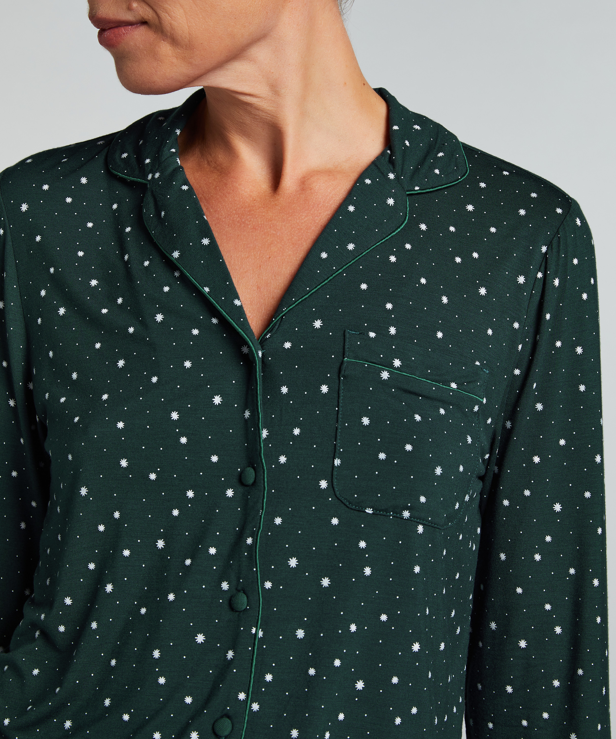 Essential Jersey Long-Sleeved Jacket, Green, main