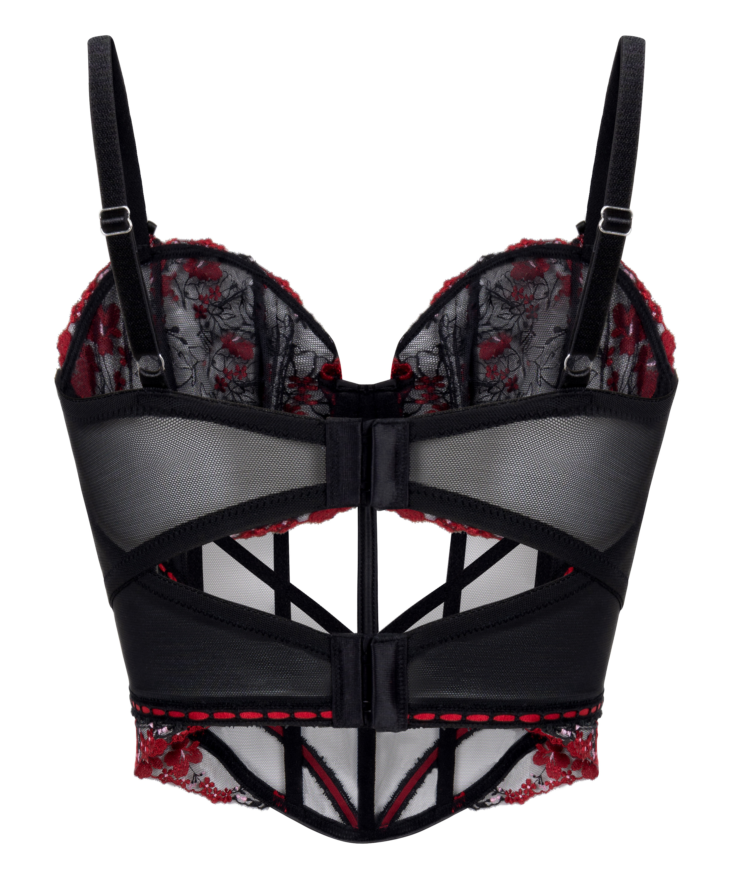 Peonie Bustier, Black, main